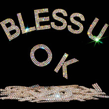 Locacrystal 68 stk. Bling Rhinestone Alphabet Letter Stickers 34 Letters Selvkl?bende hotfix Krystal Rhinestones Word Stickers til biler Kunst H?