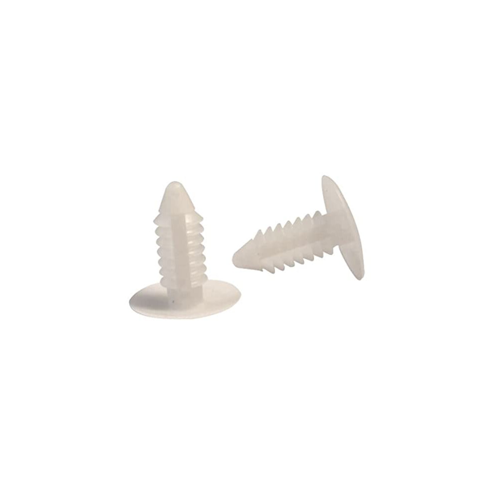Jejavu - Vinyl Strap Fastener Rivets For Patio Chairs Pins For Lawn Furniture Straps Fits 1/4'' Hole Pack Of 50 White 681087025515