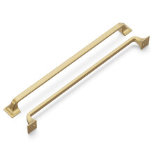 Hickory Hardware 1 Pack Solid Core K?kkenskab Tr?kker Luksus Skab H?ndtag Hardware til d?re og kommode skuffer 12 tommer hul Center Champagne Bro