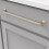 Hickory Hardware 1 Pack Solid Core Küchenschrankgriffe, Luxus Möbelgriffe, 12 Zoll Lochabstand, Champagner 3