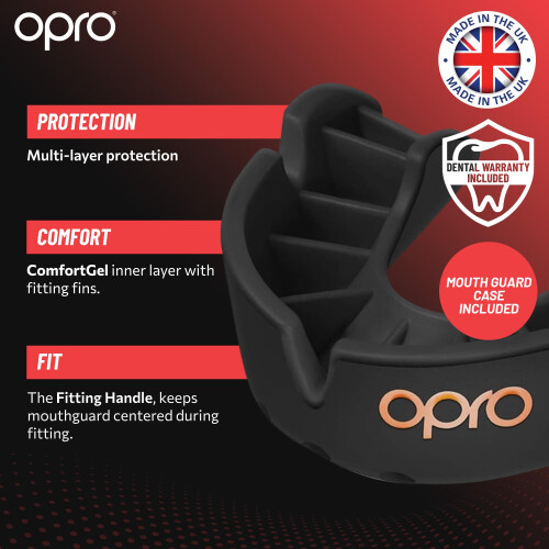 Protector bucal Opro Bronze GEN5 rojo 2