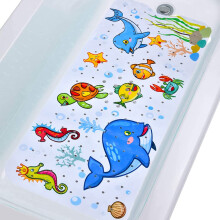 Tubozadi Baby Badmat voor Bad Kids Antislip Badkuipmat Extra Lang 40X16 Inch