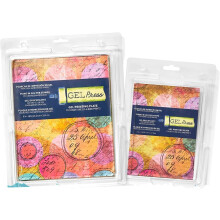 Monoprinting Print Plates – 8” X 10” + 5” X 7” Gel Plate Value Pack - Printmaking Supplies - Reusable Gel Printing Plates for Press Art for