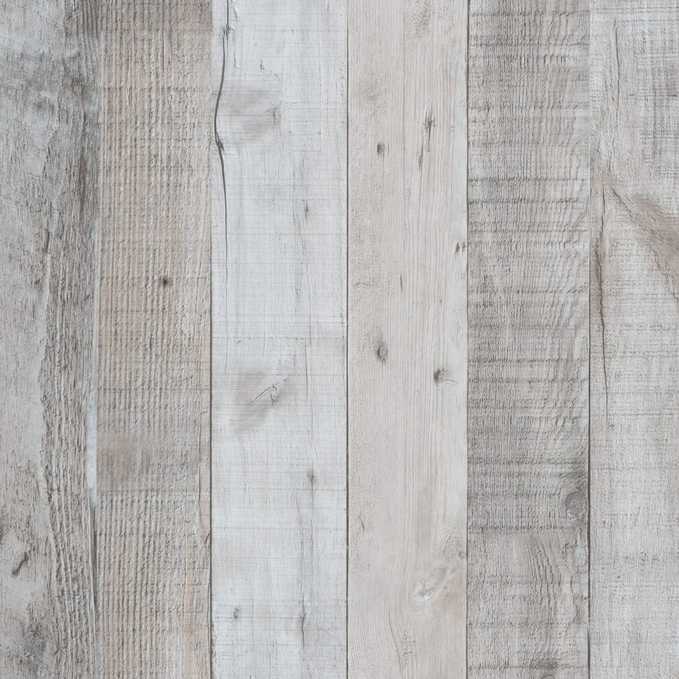 Wenmer Grey Wood Shiplap Peel And Stick Wallpaper - 17.71"""" X 394"""" Self-Adhesive Wood Plank Wallpaper For Cabinets Shelves Drawers Walls Doors 9331706759307