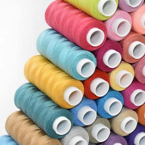 Sewing Threads Kits All Purpose 60 Color Spools Polyester Thread Quilting Thread Assortment for Hand Machine Sewing Embroidery (60 Color) 2