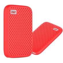 Ferbao szilikon tok kompatibilis a WD My Passport SSD hordozhat merevlemez 500G/1T/2T/4T tartozkokkal, puha szilikon borts vdotok (piros)