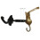 Anatolica Cat Door Knocker Solid Brass 6.11 inches (Black Oxide) 5