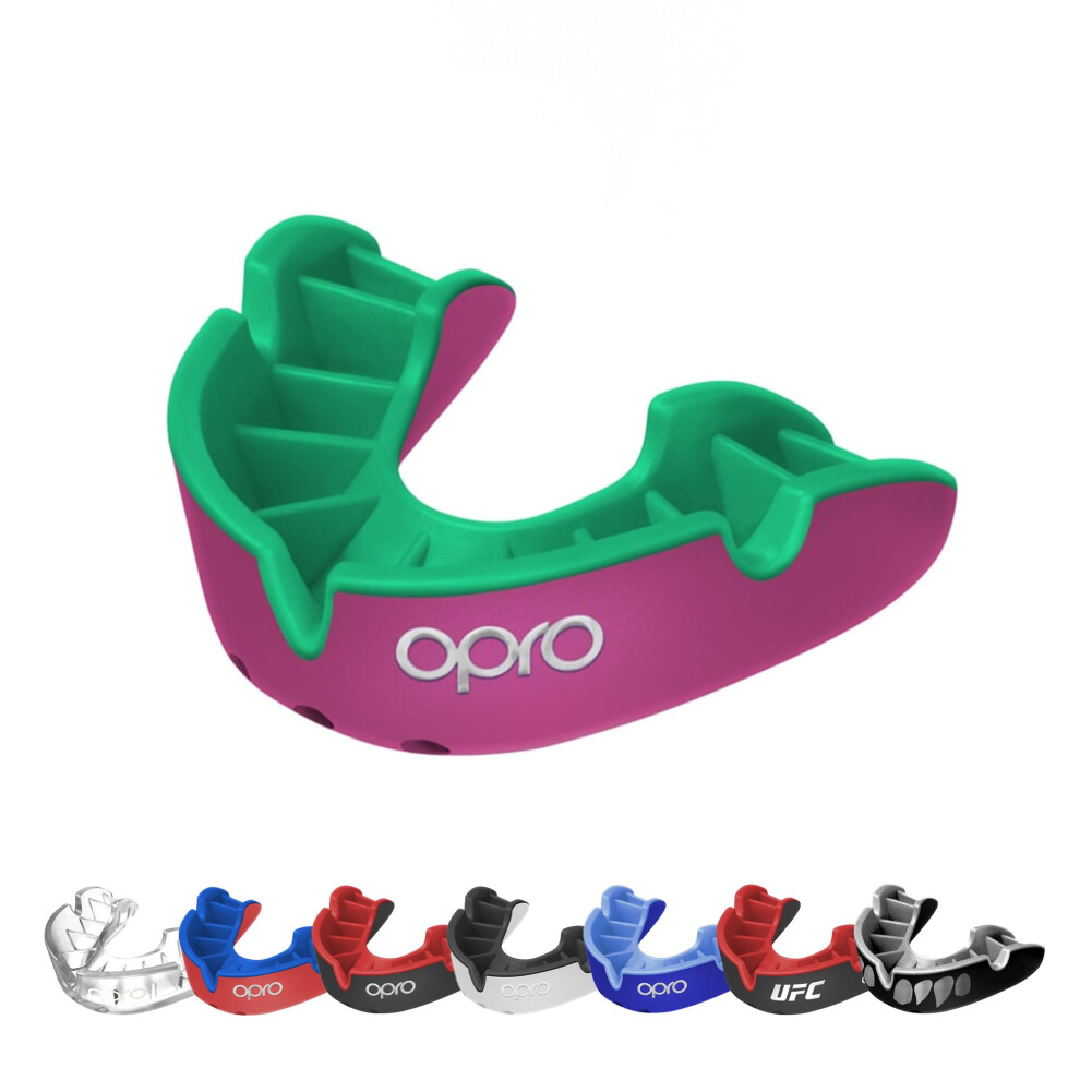 Opro Silver Level Mouth Guard - Moldable Mouthguard With Multi-Layer Protection For Boxing Hockey Rugby Mma Jiu Jitsu Ufc & Football Mouthpiece