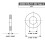 #8 x 0.438 OD Platte Ring, 18-8 (304) RVS, 100PCS 4