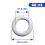 #8 x 0.438 OD Platte Ring, 18-8 (304) RVS, 100PCS 5