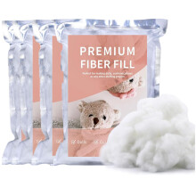 Zxiixz 550 g/19,4 oz Polyester vulling Polyfill vulling Vezelvulling Premium polyester Fiberfill vulling Hoge veerkracht Zachte vulling voor knuffels