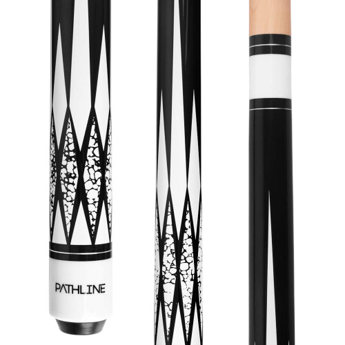 Bton de queue de billard Pathline - Bton de billard en rable canadien de 58 pouces (blanc 18 oz)