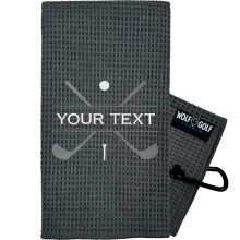 Wolf golfhanddoeken | Gepersonaliseerde golfhanddoek | Golfaccessoires | Accessoires voor golfkarren