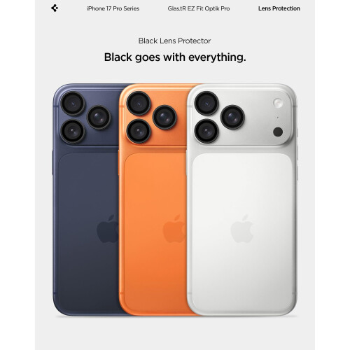 Spigen Spigen EZ Fit Optik Pro Tempered Glass Camera Lens Protector for iPhone 14 Pro / 14 Pro Max - 2 Pack (Black) 2