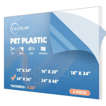 3-Pack van 24 x 36" PET Platen/Plexiglas Panelen 0.06" Dikker; Voor Knutselprojecten, Fotolijsten, Cricut en Meer