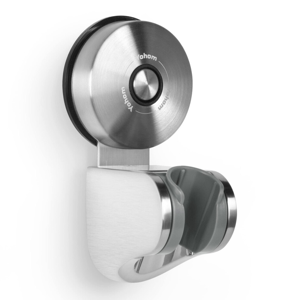 Shower Head Holder Suction Handheld Shower Head Bracket Stainless Steel 4 Angles Adjustable Vacuum Shower Head Holder No Drilling Shower Handset 6974011820916