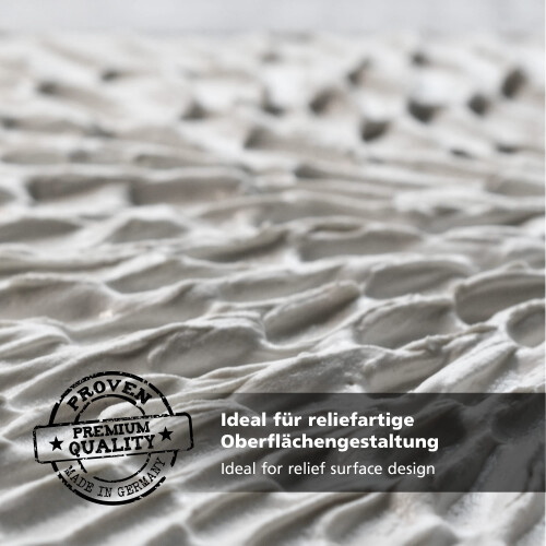 Viva Decor? Fine Structure Paste (1200 g, White) Matte, Very Fine-Grain Impasto Paste Water-Based for Relief-like to Plastic Surface Structure, for 2