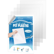 5 Pack van 24 x 36" PET Bladen/Plexiglas Panelen 0.06" Dik; Voor Knutselprojecten, Fotolijsten, Cricut