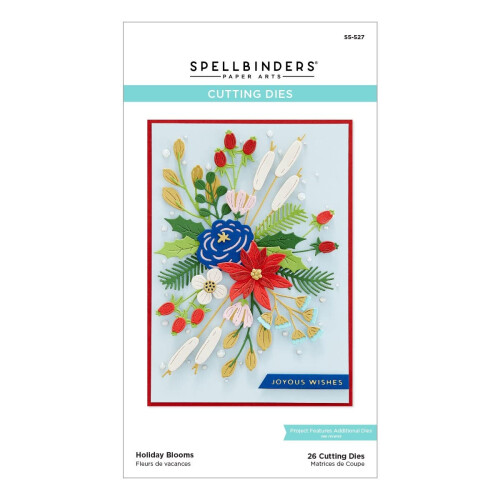 Spellbinders Etched Dies-Holiday Blooms -S5527