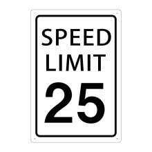 KONEDMIX Sebessgkorltozs 25 Mph tbla Lasstsd le a forgalmi tblkat t s utca 25 tblk 8x12 hvelykes