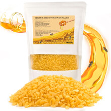 TRINIDa Bijenwaskorrels 2LB (32 oz) 100% organische gele bijenwas voor doe-het-zelfkaarsen Bijenwas voor het maken van kaarsen Huid Lichaam Gezichts-