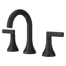 Rubinetto da bagno diffuso Pfister Vedra a 2 maniglie da 8"" in nero opaco
