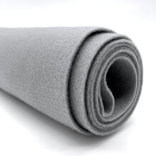 Ice Fabrics Bastelfilzstoff, Meterware  182,9 cm breit und 1,6 mm dicker Acrylfilz  weicher und langlebiger, einfarbiger grauer Filzstoff fr D