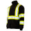 JORESTECH Safety Sweater Reflekterende High Visibility Sort 1/4 lynl?s ANSI 1