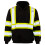 JORESTECH Safety Sweater Reflekterende High Visibility Sort 1/4 lynl?s ANSI 2