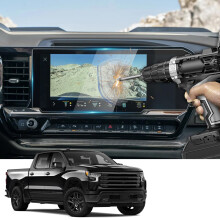 2026 Silverado nytnsuoja 26 Chevy Silverado 1500/2500HD 3500HD (LT/RST/LT Trail Boss/LTZ/ZR2/High Country) 13,4 tuuman Infotainment-nytnsuojus vu