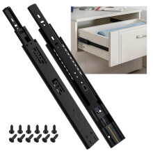 SHUHANG 1 Paio di Guide per Cassetti con Chiusura Ammortizzata 12 14 16 18 20 22 24 Pollici con Cuscinetti a Sfera ad Estensione Completa Capacit