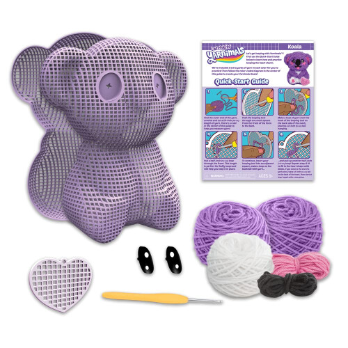 PlayMonster Yarnimals Koala - Loop je eigen Koala - Knutselset - Maak je eigen dierenspeelgoed - Vanaf 8 jaar 2