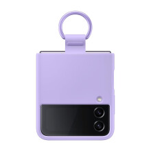 Samsung Galaxy Z Flip 4 Silicone Cover with Ring Bora Purple