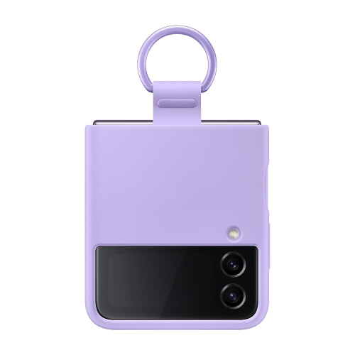Samsung Galaxy Z Flip 4 Silicone Cover with Ring Bora Purple