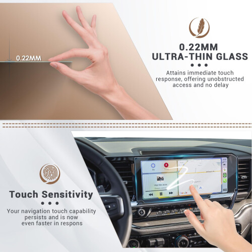 3-Pack Screen Protector voor Silverado 2022-2026 Chevy Silverado 13.4'' 2