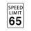 Rychlostn limit 65 Mph Venkovn kovov cedule Pomal vstraha Provoz Silnice Ulice 1