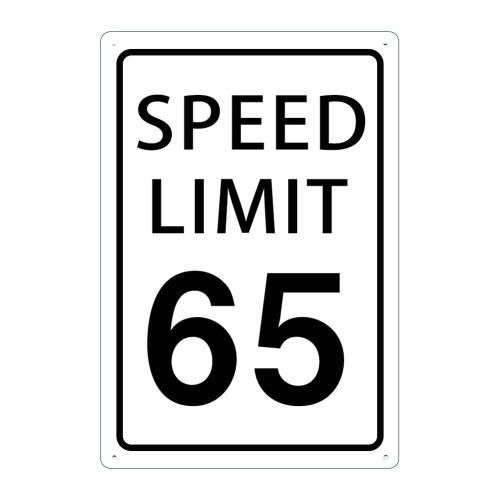 Rychlostn limit 65 Mph Venkovn kovov cedule Pomal vstraha Provoz Silnice Ulice