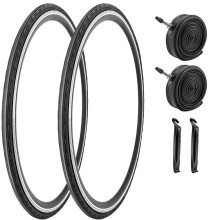 2 csomag 700x23C/25C/28C/35C/38C kerkpr gumiabroncsok plusz kerkpr belso tmlok Presta szelep 48 mm vagy Schrader szelep 48 mm sszecsukhat cser