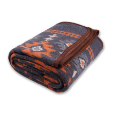 ACUSHLA Deken van merinowol - Warm dik wasbaar Grote bedbank Outdoor Camping Slapen Deken All Weather Myers Grijs 79x63