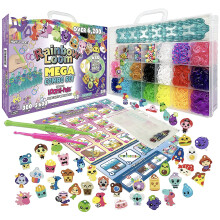 Rainbow Loom Loomi-Pals Mega Set combinato che si illumina al buio per ragazzi e ragazze dai 7 anni in su