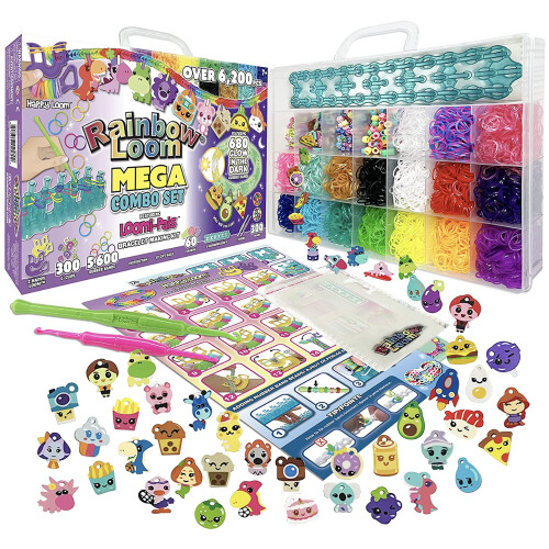 Rainbow Loom Loomi-Pals Ensemble mga combo phosphorescent pour garons et filles  partir de 7 ans