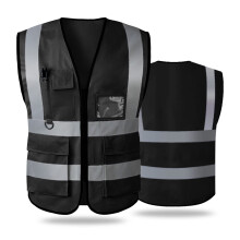 Tydon Guardian Reflekterende sikkerhedsvest til kvinder M?nd Sikkerhedslommer med h?j synlighed Lynl?s foran opfylder ANSI/ISEA-standarden