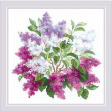 RIOLIS Geteld Cross Stitch Kit 15.75""""X15.75""""-Lilac Blossoms (10 Count)-R2030