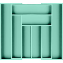 Utopia Keuken Uitbreidbaar Bamboe Gebruiksvoorwerp Lade Organizer Zilverwerk Organizer voor Bestek Gebruiksvoorwerpen Bestekhouder (6-8 Slots Mint) P