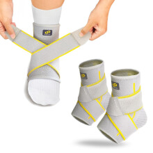 Bracoo 2-pack fotledsstd kompressionsrm fr kvinnor och mn Justerbar ankelstdsrem fr stukad plantar fasciit Smrtlindring skada terhmtning