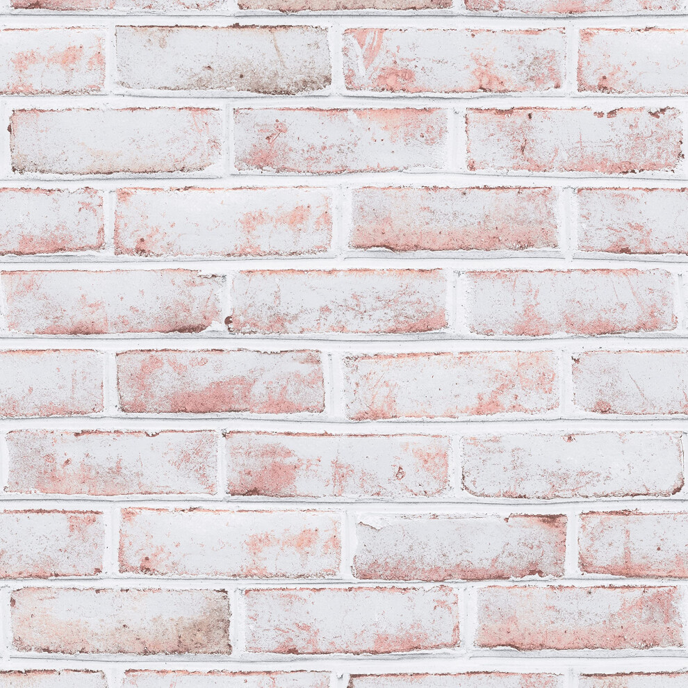 Tempaper White-Washed Brick Removable Peel And Stick Wallpaper 20.5 In X 16.5 Ft Made In The Usa 840293700689