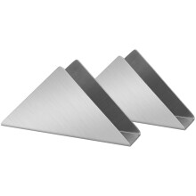 Lidwot Porte-serviettes en acier inoxydable argent pour table, distributeur de mouchoirs sur pied en mtal, organisateur pour cuisine, table  m