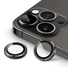 JETech Proteggi Obiettivo Fotocamera per iPhone 14 Pro 6.1-Pollici e iPhone 14 Pro Max 6.7-Pollici 9H Vetro Temperato Metallo Anello Individuale