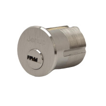 Jeriup Mortise Cilinderslot, 1-1/2" (38mm), Satin Nikkel, Dimple Sleutel, Voor Binnen & Buiten, Deurslot met 5 Sleutels