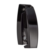 RecPro Clips de quincaillerie pour compartiment de verrouillage de porte bagages arrondis noirs pour camping-car | Loquets 16343-23 (1 paquet)